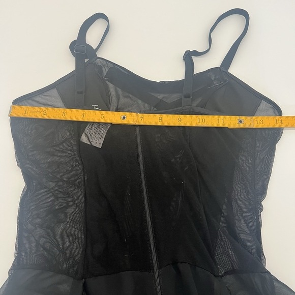 Dulce Caliente Black Lace-Up Corset Peplum Top – M – Gothic Fairycore - Picture 12 of 13